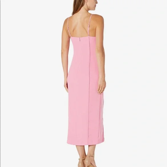 NWOT BARDOT TAILORED MIDI DRESS IN PINK SORBT Size 12/XL - Picture 3 of 14